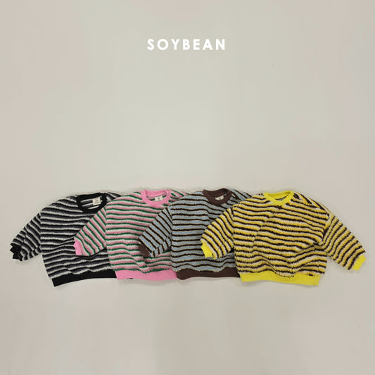 (Pre-order) Soybean Kids Winter - Color Cotton Candy Sherpa Sweatshirt 칼라솜사탕맨투맨 (4 Colors)