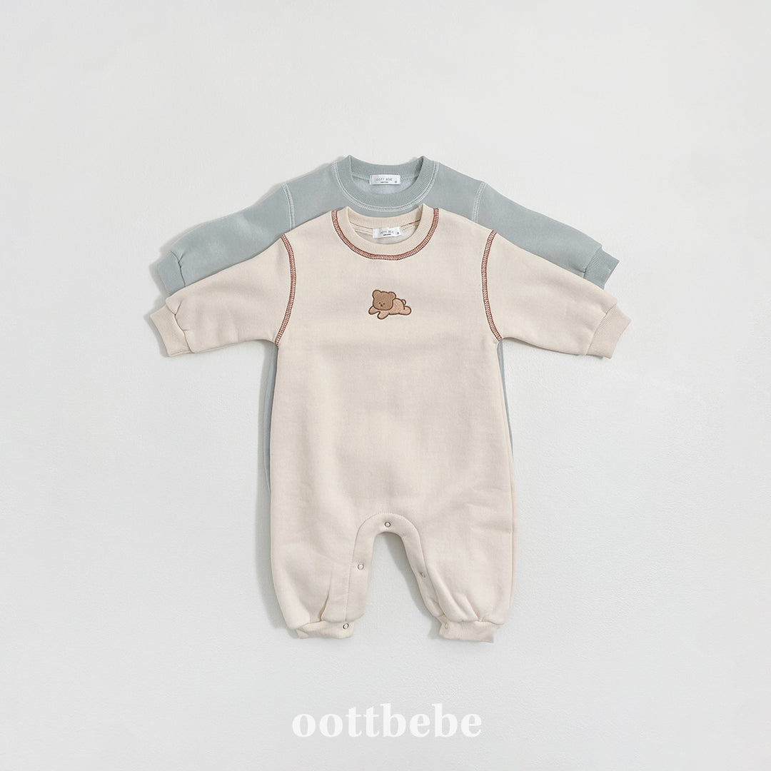 (Pre-order) OOTTBEBE Winter - Cozy Bear Full Suit 쿨쿨베어전신슈트 (2 Colors)