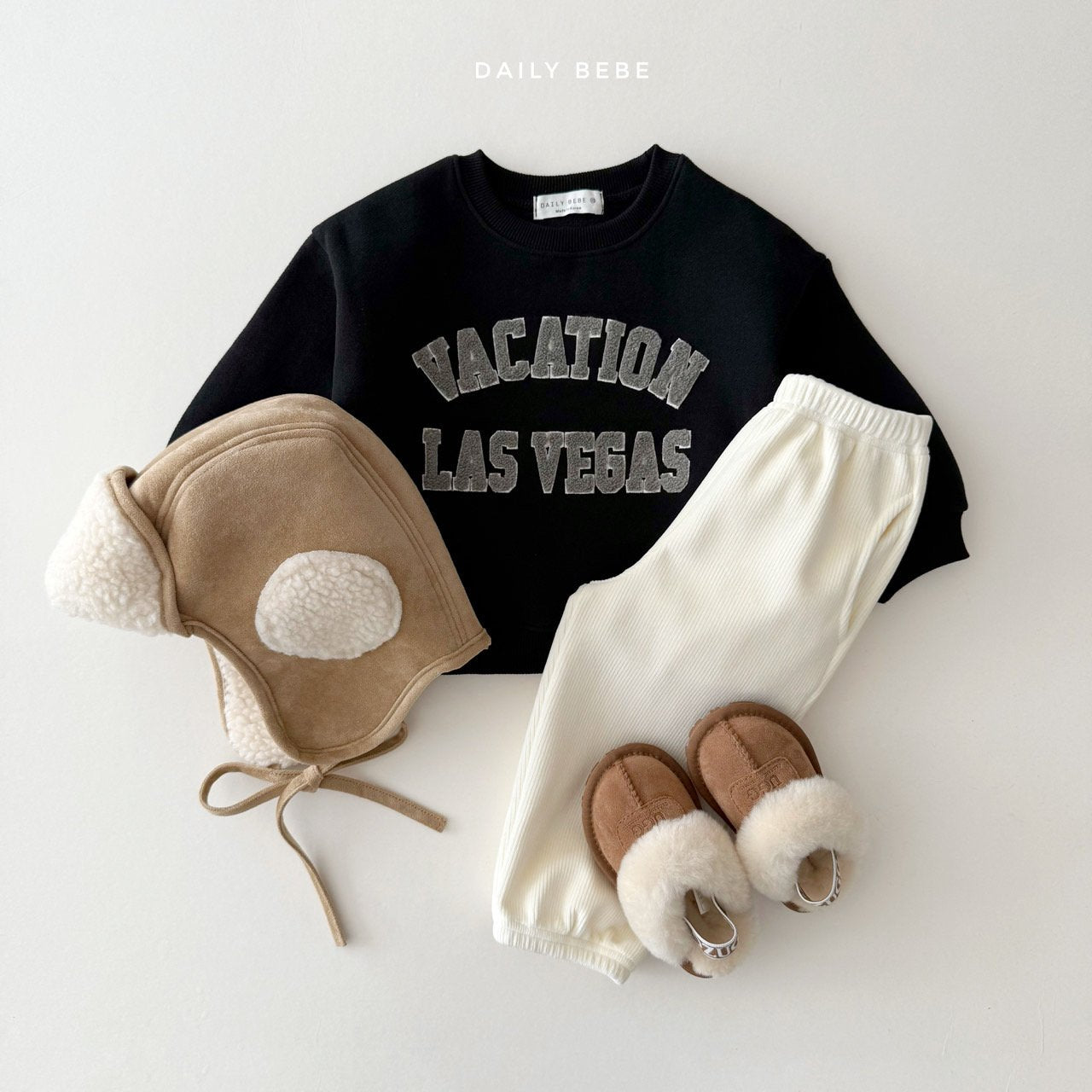 (Pre-order) Daily Bebe Winter - Kids' Vacation Sweatshirt 베케이션 맨투맨 (2 Colors)