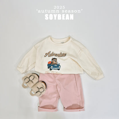 (Pre-order) Soybean Kids - Mini Car Bear Tee 미니카곰돌티셔츠 (3 Colors)