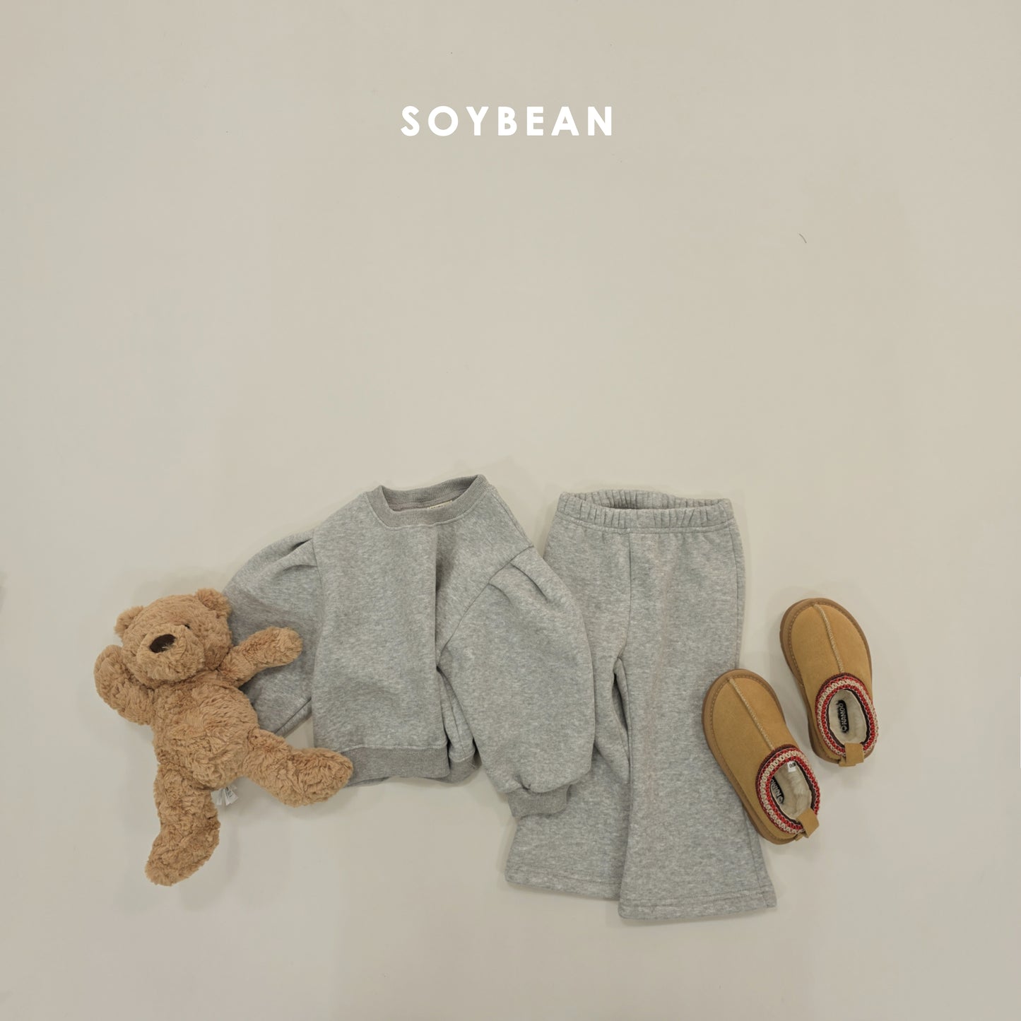 (Pre-order) Soybean Kids Winter - Mongle Flare Top & Bottom Set 몽글플레어상하 (5 Colors)