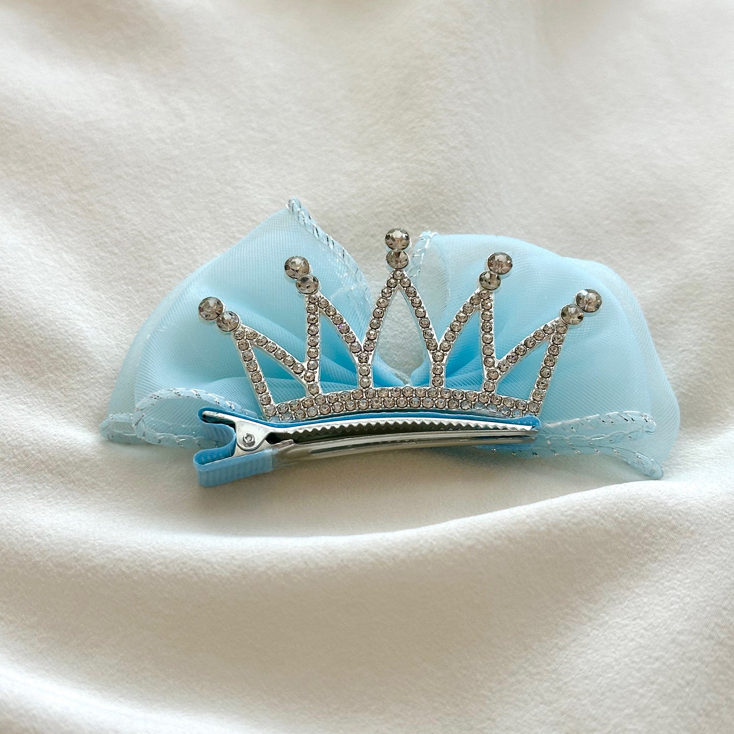 (Chenny Bong Bong) Kids’ Enchanted Crown Hair Clip - Blue (1 Piece)