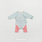 (Pre-order) OOTTBEBE Spring - Picnic Modal Ribbed Romper & Leggings Set 피크닉슈트세트 (3 Colors)