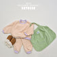 (Pre-order) Soybean Kids - Point Stripe Top & Bottom Set 포인트단가라상하복 (4 Colors)