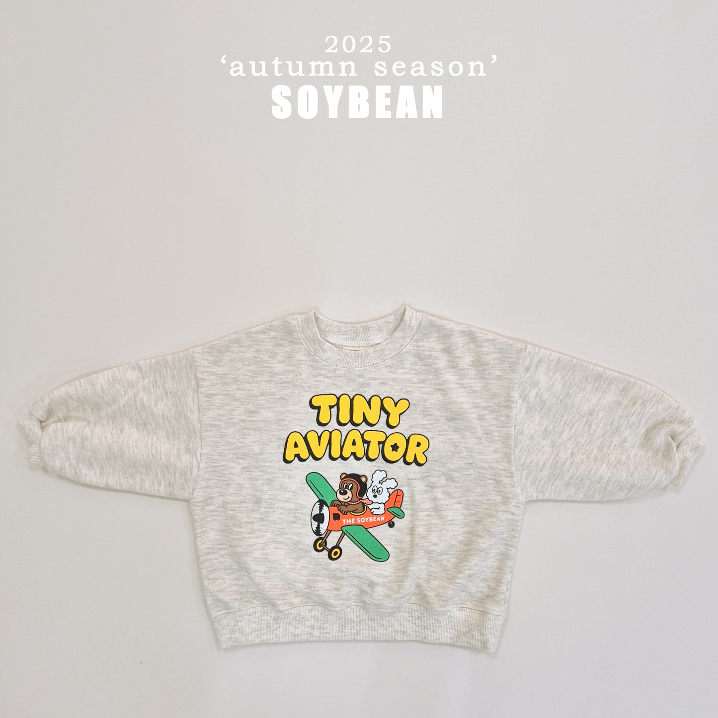 (Pre-order) Soybean Kids - Little Airplane Top & Bottom Set 꼬마비행기상하복 (3 Colors)