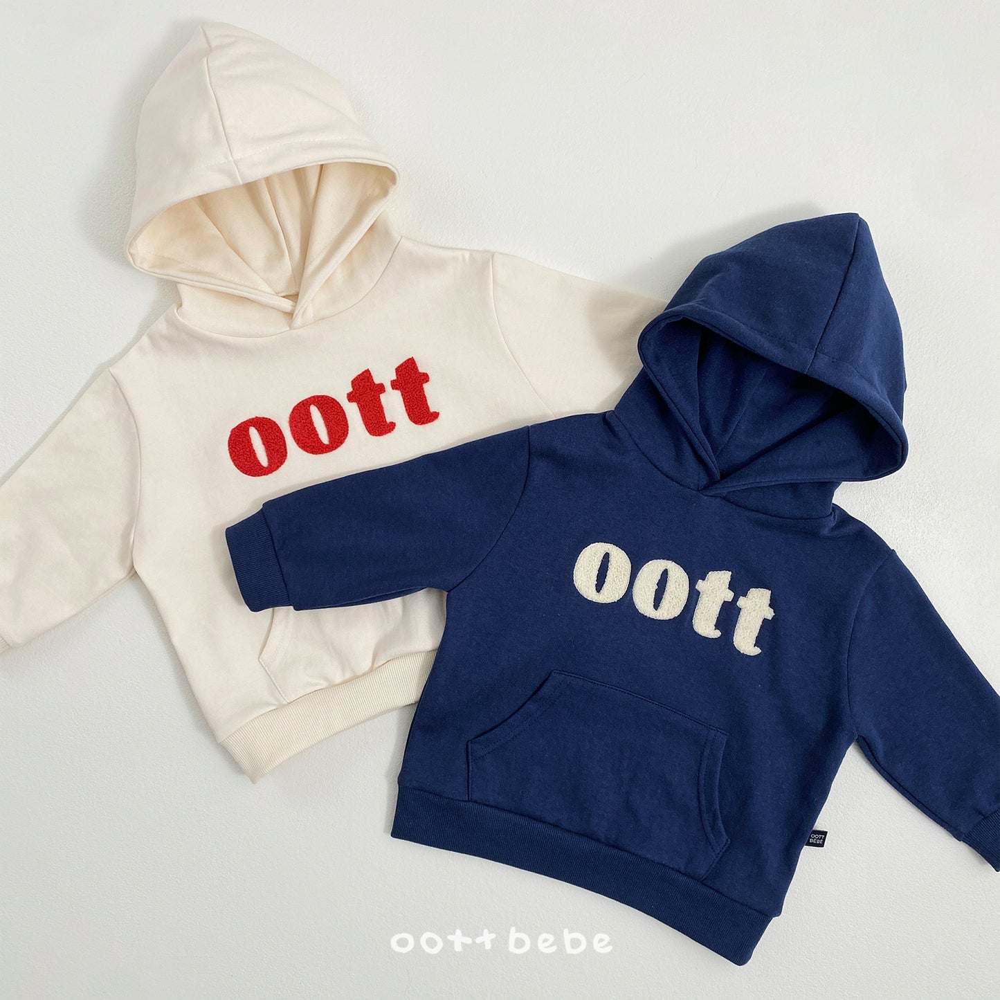 (Pre-order) OOTTBEBE Spring - Bouclé Hoodie 댄디부클후드맨투맨 (2 Colors)