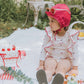 (Pre-order) KoongsKoongs Kids’ Premium Love Berry Rash Guard Dress Set (Ivory)