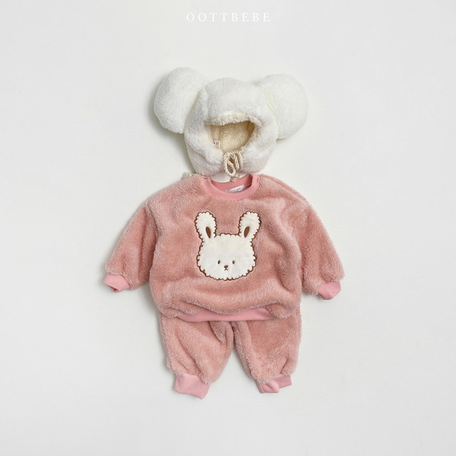 (Pre-order) OOTTBEBE - Snuggle Top & Bottom Set 포그니상하복 (4 Colors)