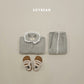 (Pre-order) Soybean Kids Winter - Collar Frill Fleece-Lined Top & Bottom Set 카라프릴양기모상하 (2 Colors)