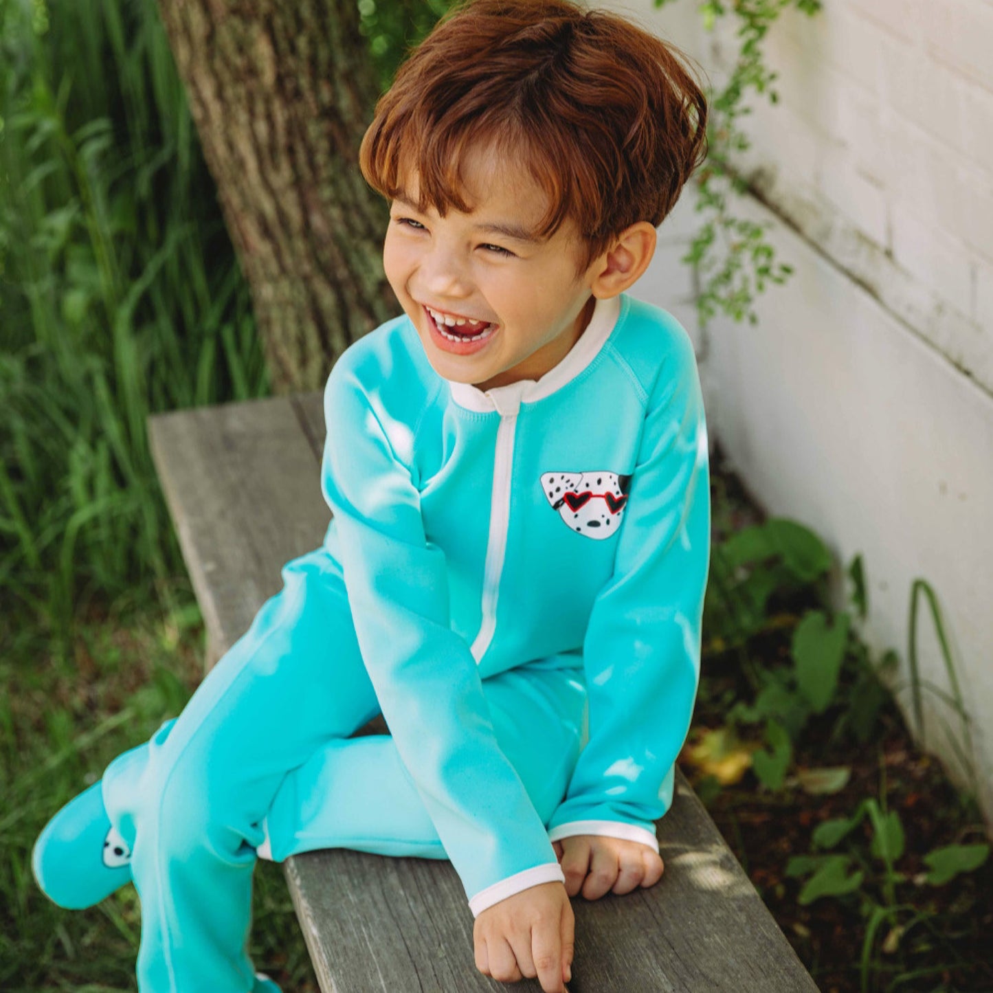 (Pre-order) KoongsKoongs Kids’ Premium Tok Tok Warm All-in-One Rash Guard (Dalmatian)