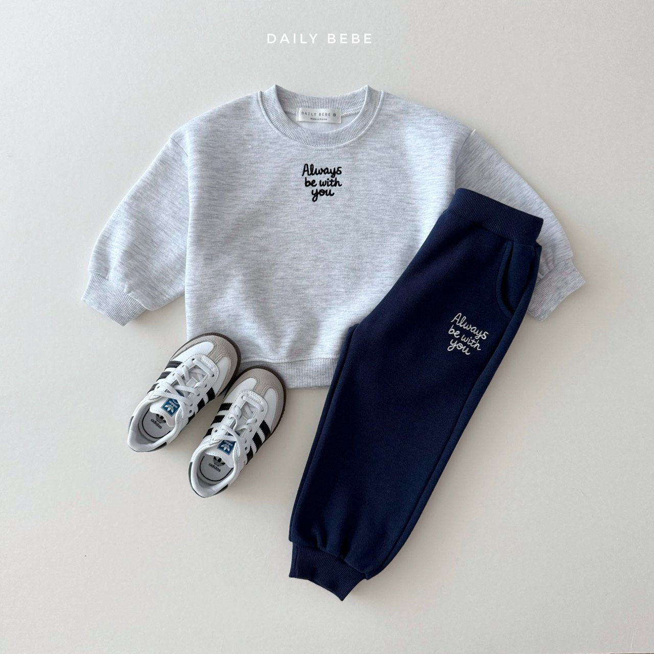 (Pre-order) Daily Bebe - Kids’ Always Top & Bottom Set 올웨이즈 상하세트 (3 Colors)