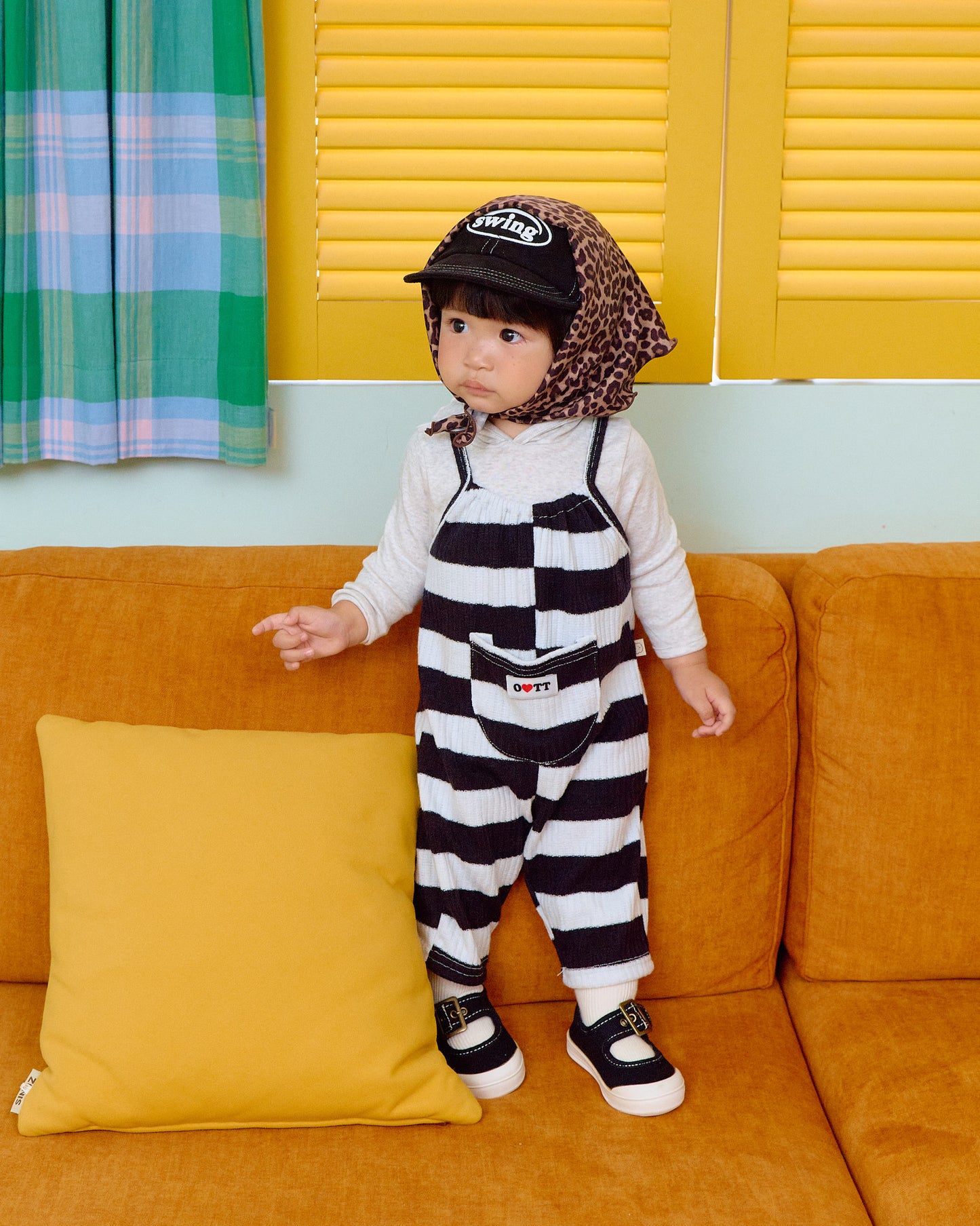 (Pre-order) OOTTBEBE Fall - Pippi Ribbed Overalls - 삐삐오버롤 (3 Colors)