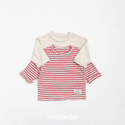 (Pre-order) OOTTBEBE -  Oreo 1+1 Kids T-Shirt Set 오레오 1+1 티셔츠 (3 Colors)