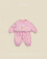 (Pre-order) OOTTBEBE Fall - Cutie Rabbit Top & Bottom Set - 큐티레빗상하복 (2 Colors)