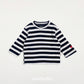 (Pre-order) OOTTBEBE -  Mix Stripe Knit Tee 믹스단가라티(니트) (2 Colors)