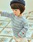 (Pre-order) OOTTBEBE -  Mix Stripe Knit Tee 믹스단가라티(니트) (2 Colors)