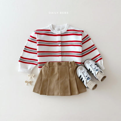 (Pre-order) Daily Bebe - Kids' Multi Stripe Cardigan 멀티단가라 가디건 (2 Colors)