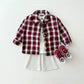 (Pre-order) Daily Bebe - Kids' Autumn Check Shirt 어텀체크셔츠 (2 Colors)