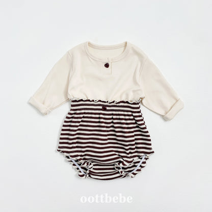 (Pre-order) OOTTBEBE - Papillon Bloomer Set 빠삐용블루머Set (2 Colors)
