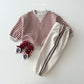 (Pre-order) Daily Bebe - Kids’ Triangle Stripe Sweatshirt 단가라 삼각 맨투맨 (2 Colors)