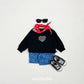 (Pre-order) OOTTBEBE - LOVE Denim Pants (6/10 Length) LOVE청팬츠(6부) (2 Colors)