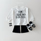(Pre-order) Daily Bebe - Kids’ Loved Tee 러브드티 (2 Colors)