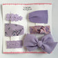 (Chenny Bong Bong) Kids’ Matilda Purple Hair Clips 6-piece Set