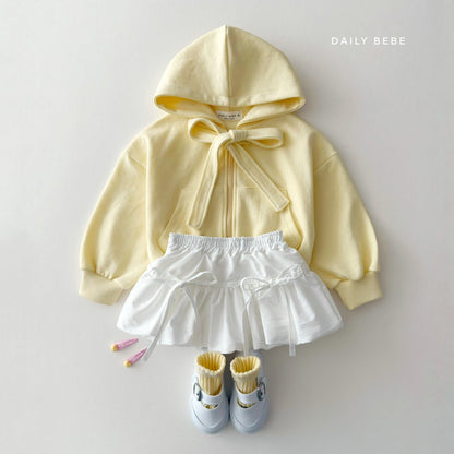 (Pre-order) Daily Bebe Summer- Kids’ Ribbon Hoodie Zip-Up 리본 후드집업 (3 Colors)