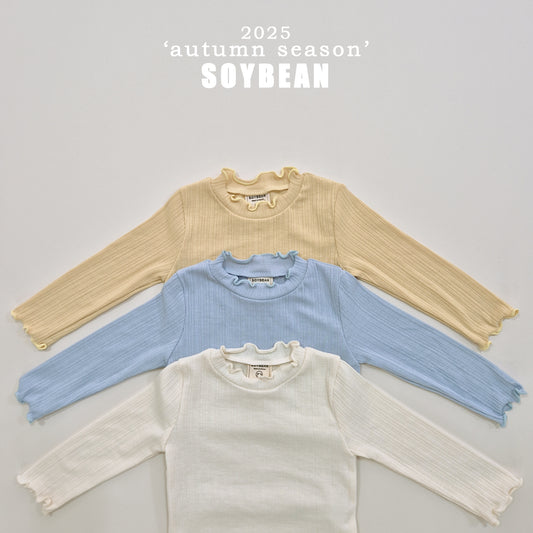 (Pre-order) Soybean Kids - Volume Ribbed Tee 볼륨골지티 (3 Colors)