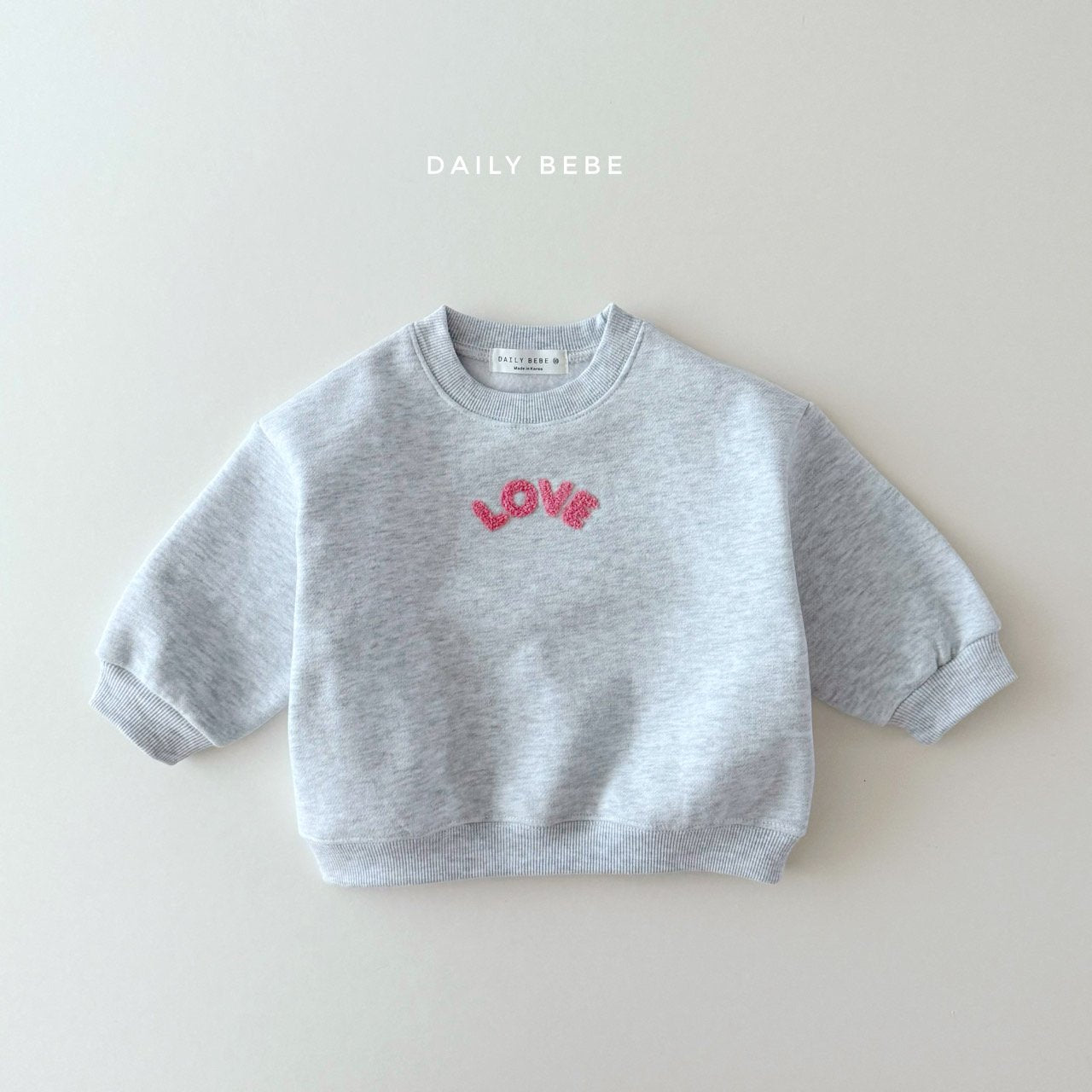 (Pre-order) Daily Bebe - Kids’ Love Top & Bottom Set 러브부클셋트 (4 Colors)