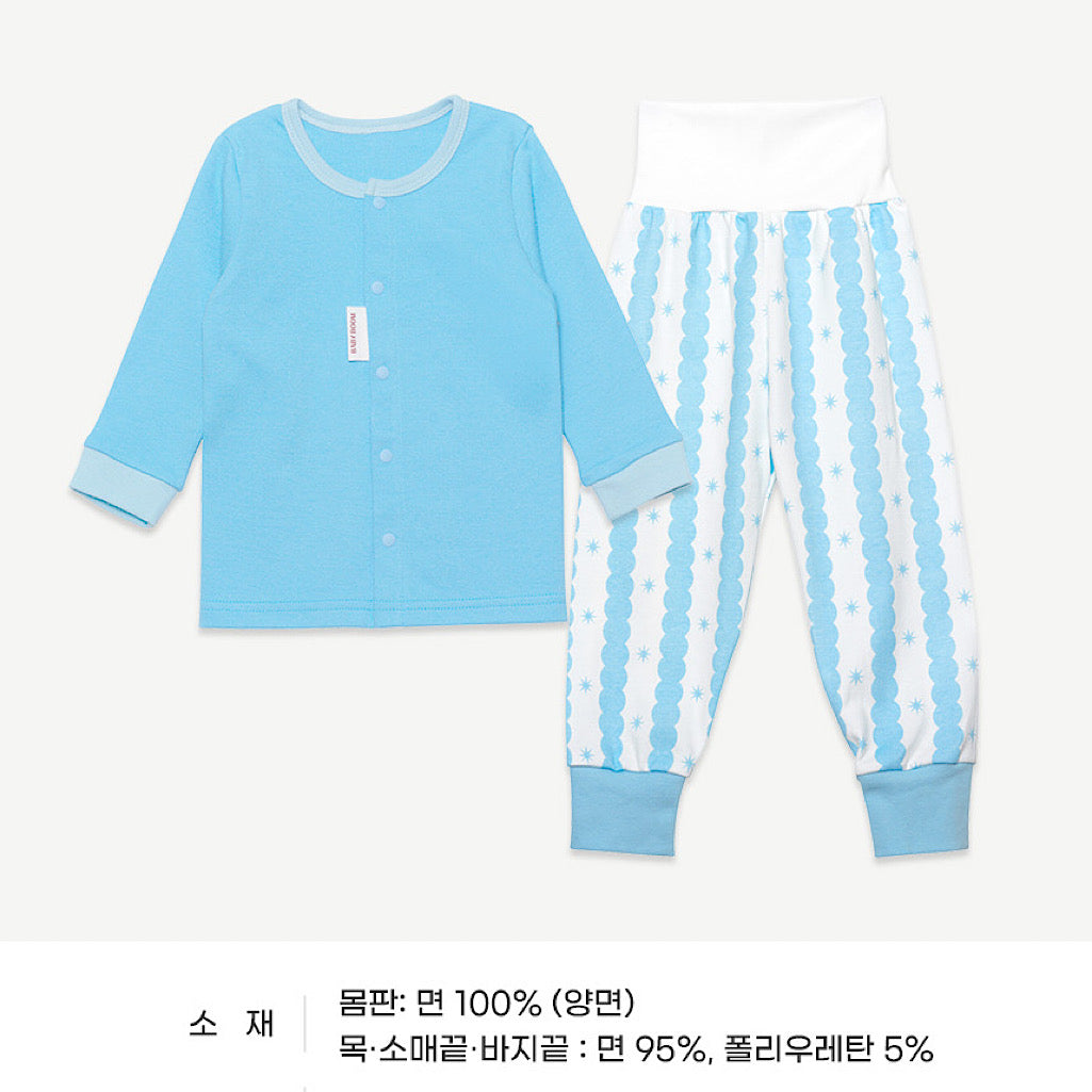 (Baby Boom) Cotton High-Waist Pajama Set (2 Colors)