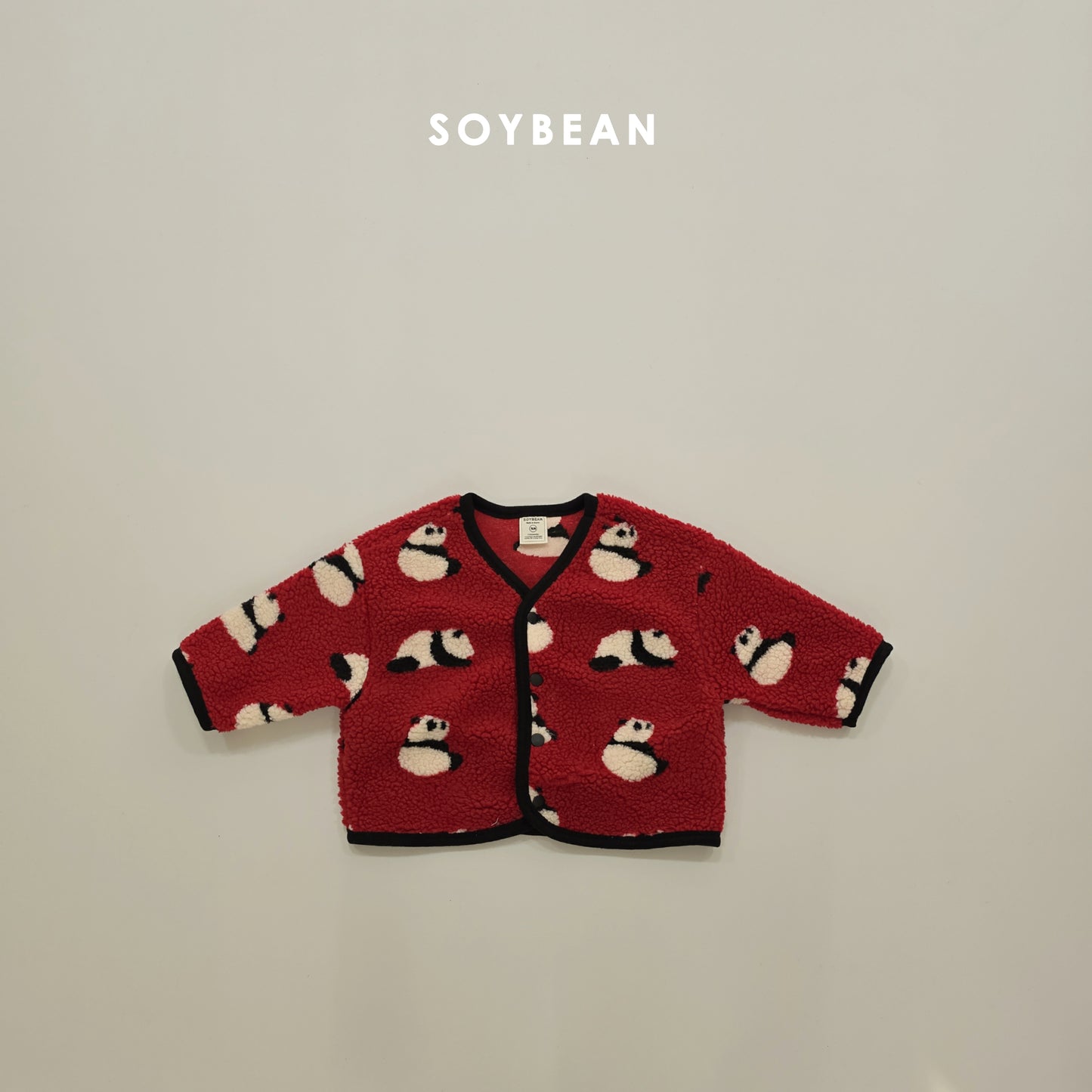 (Pre-order) Soybean Kids Winter - Panda Fleece Jacket 팬더양털자켓 (2 Colors)