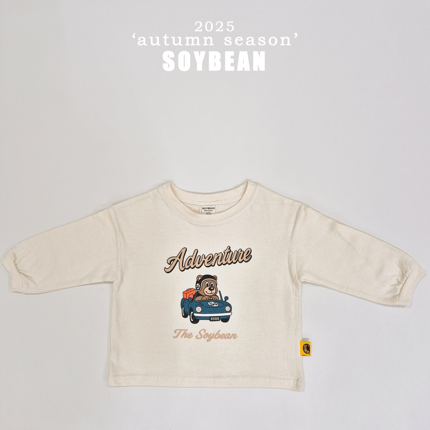 (Pre-order) Soybean Kids - Mini Car Bear Tee 미니카곰돌티셔츠 (3 Colors)