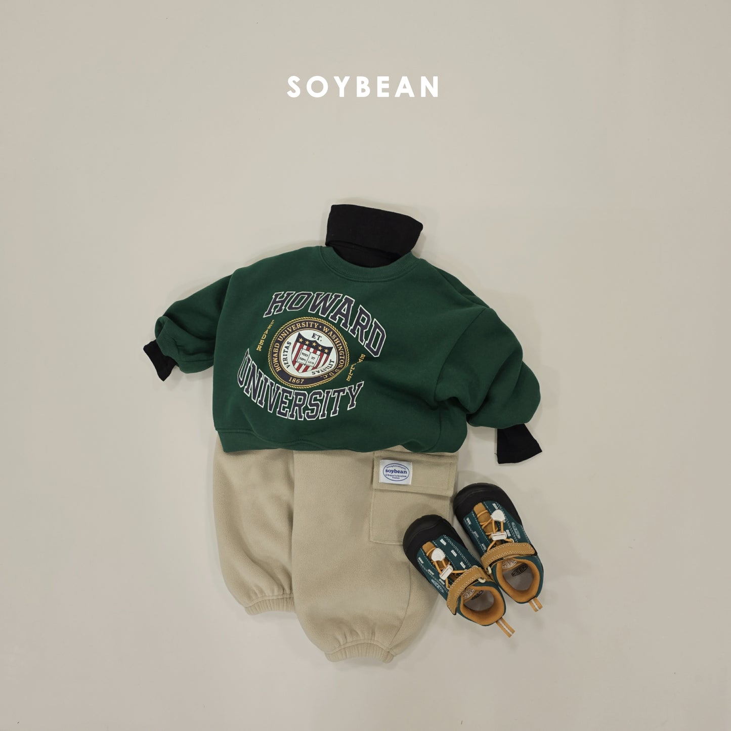 (Pre-order) Soybean Kids Winter - Super Barrel Fleece Jogger Pants 슈퍼항아리플리스조거 (4 Colors)