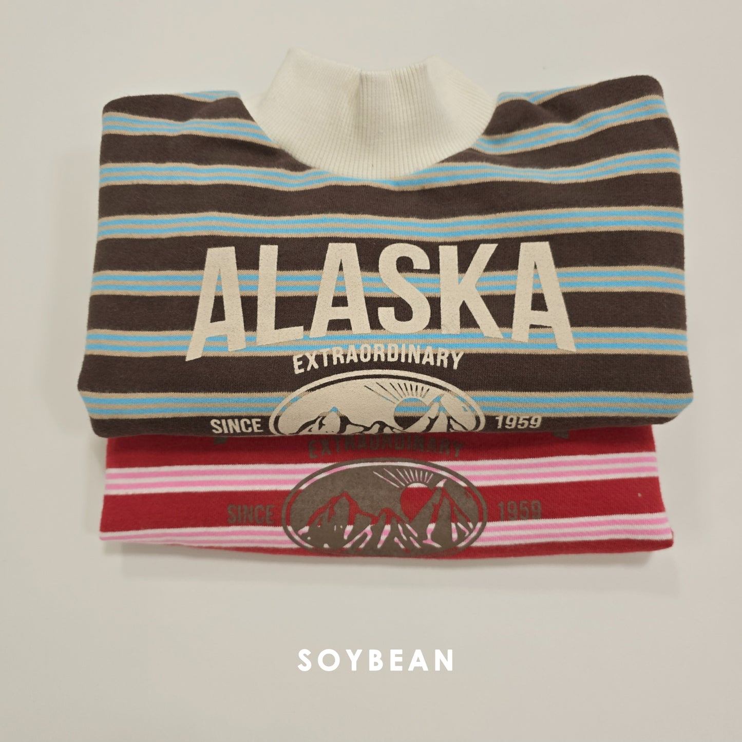 (Pre-order) Soybean Kids Winter - Alaska Fleece-Lined Mock Neck Sweatshirt 알래스카양기모맨투맨 (2 Colors)