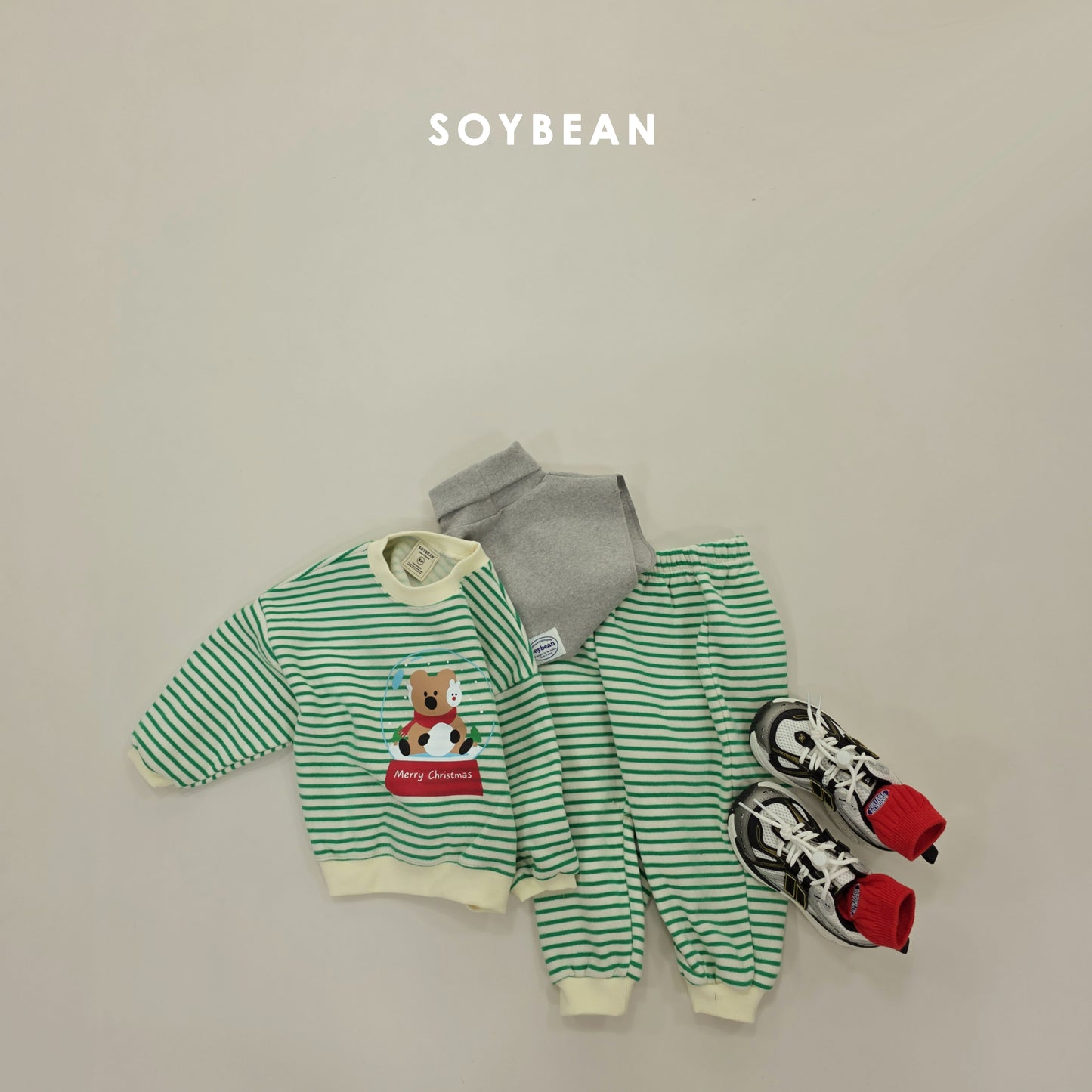 (Pre-order) Soybean Kids Winter - Mock Neck Layering Tee 페이크목폴라티 (5 Colors)
