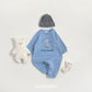 (Pre-order) OOTTBEBE Winter - Dino Friends Full Bodysuit 공룡전신슈트(양기모) (4 Colors)