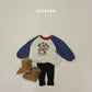 (Pre-order) Soybean Kids Winter - Fruit Raglan Fleece-Lined Sweatshirt 과일양기모맨투맨 (2 Colors)