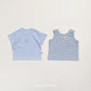 (Pre-order) OOTTBEBE Summer - Sherbet 1+1 Tee Set (Kids) 샤베트 1+1티셔츠 (5 Colors)
