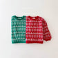 (Pre-order) Daily Bebe Winter - Kids' Holiday Jacquard Knit Sweatshirt 쟈가드맨투맨 (2 Colors)