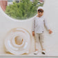 (Pre-order) KoongsKoongs Kids’ Premium Top & Bottom Beige Check Rashguard Set