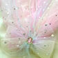 (Chenny Bong Bong) Kids’ Pink Twinkle Princess Hair Clip with Veil