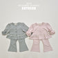 (Pre-order) Soybean Kids - Square Lace Top & Bottom Set 스퀘어레이스 상하복 (2 Colors)