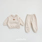 (Pre-order) OOTTBEBE Winter - Cozy Bear Top & Bottom Set 쿨쿨베어상하복 (2 Colors)