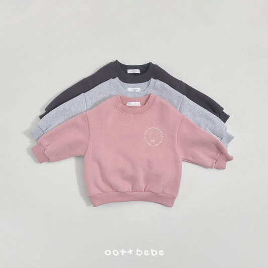 (Pre-order) OOTTBEBE Winter - Everyday Bear Sweatshirt 에브리데이맨투맨 (3 Colors)