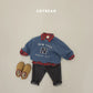 (Pre-order) Soybean Kids Winter - Cozy Tapered Fleece-Lined Denim Pants 포근테이퍼드데님팬츠 (2 Colors)