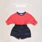 (Pre-order) Soybean Kids - Autumn Captain Stripe Tee 어텀캡틴단가라티 (5 Colors)