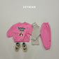 (Pre-order) Soybean Kids Winter - Snow Fun Fleece-Lined Top & Bottom Set 양기모스노우펀상하 (3 Colors)