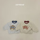(Pre-order) Soybean Kids Winter - Ski Bear Fleece-Lined Sweatshirt 스키곰양기모맨투맨 (2 Colors)