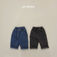 (Pre-order) Soybean Kids Winter - Fleece-Lined Work Denim Pants 기모워크데님팬츠 (2 Colors)